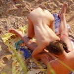 blowjob on nudist beach