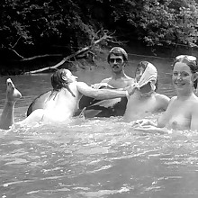  Vintage retro delightful nudist damsels's pussy, pubis, breasts,..