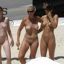 Vacant women caught on nude beach at all