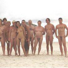 Naked people in groups