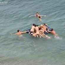 Bared nudists superior to before squeeze in in Crimea
