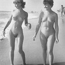 Retro vintage charming nude