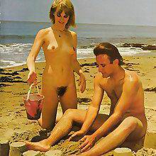 Vintage retro tempting nude