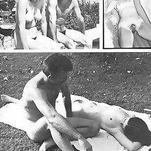 Vintage retro lovable bare ladiess fanny pussy boobs booty at at all