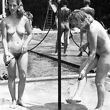 Vintage retro sexy stripped maidenss pussy fanny tities faces at all