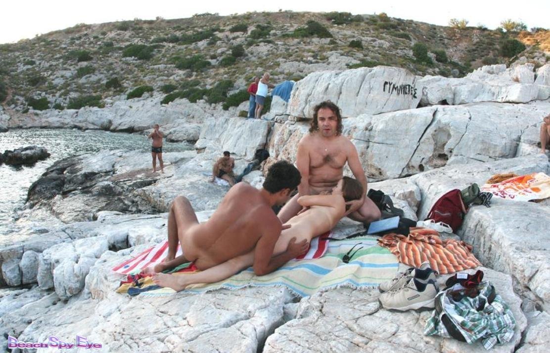 Nude Beaches Pics Concupiscent naturists having sex  Scene 4