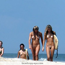 Hot nude teenage girls at the seasides
