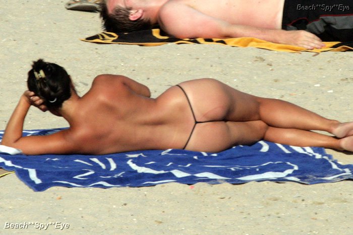 Nude Beaches Pics Brassy bikini panties on a beach photography 5