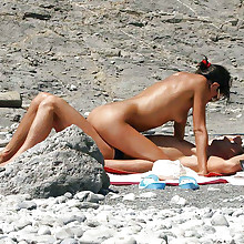  Delightful naturist wives's pussy, pubis, body, tities, fanny, on plage here you are!
