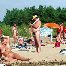 Cute nudist females's booty, breasts, nipples,..