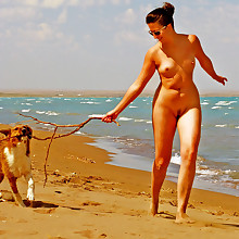 In one's birthday suit naturists sands beauties