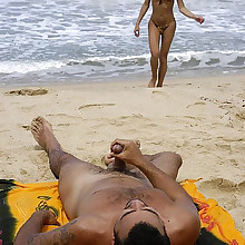  Lovable wives's pubis, pussy, legs, boobs, at plage here..