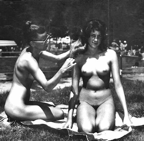 Vintage nudist  Vintage retro finest naked ladies's pussy,.. Image 8
