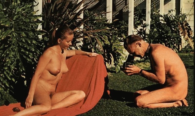 Vintage nudist  Vintage graceful nude damsels's boobs, pussy,.. Picture 2