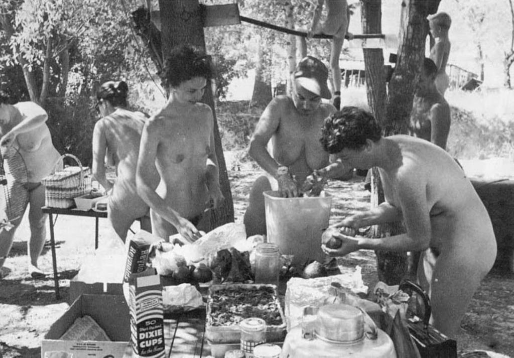 Vintage nudist  Vintage pretty stripped females's pubis, pussy,.. Picture 2