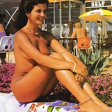  Retro vintage good-looking naturist amateur's tits, nipples, legs,..