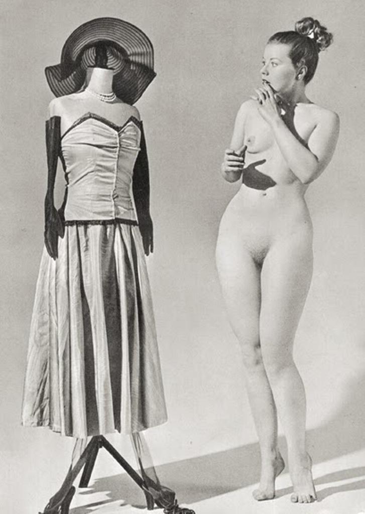 Vintage nudist  Retro nice naked ladies's pubis, nipples, legs,.. Record 10