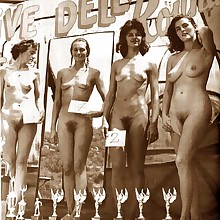  Retro vintage sexy stripped amateur's tities, pussy, body, legs, booty, faces, at beach nudist..