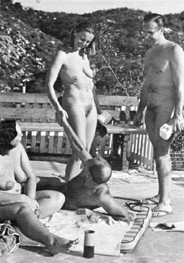 Vintage nudist  Vintage cute females's pubis, pussy, breasts,.. Scene 4