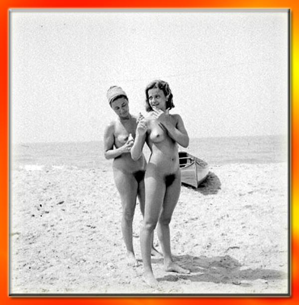 Vintage nudist  Retro vintage cute nude females's body, tities,.. View 6