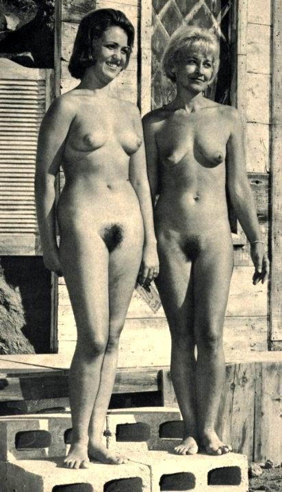 Vintage nudist  Retro cute naturist damsels's pussy, booty,.. Entry 9