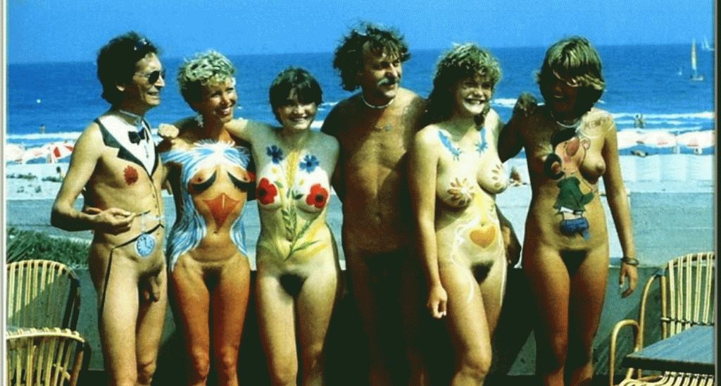 Vintage nudist  Retro charming naturist ladies's legs, tities,.. View 6