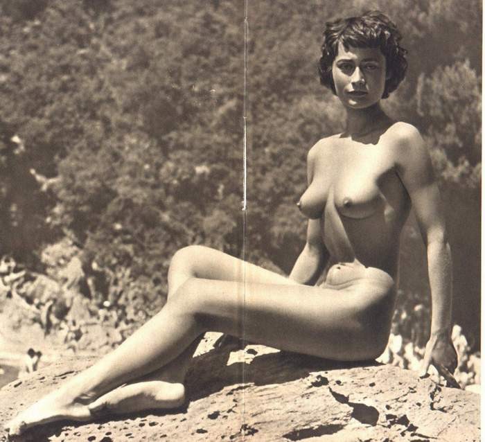 Vintage nudist  Retro vintage sexy bare girls's fanny, pubis,.. Image 8
