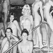  Retro vintage charming nude amateur's booty,..