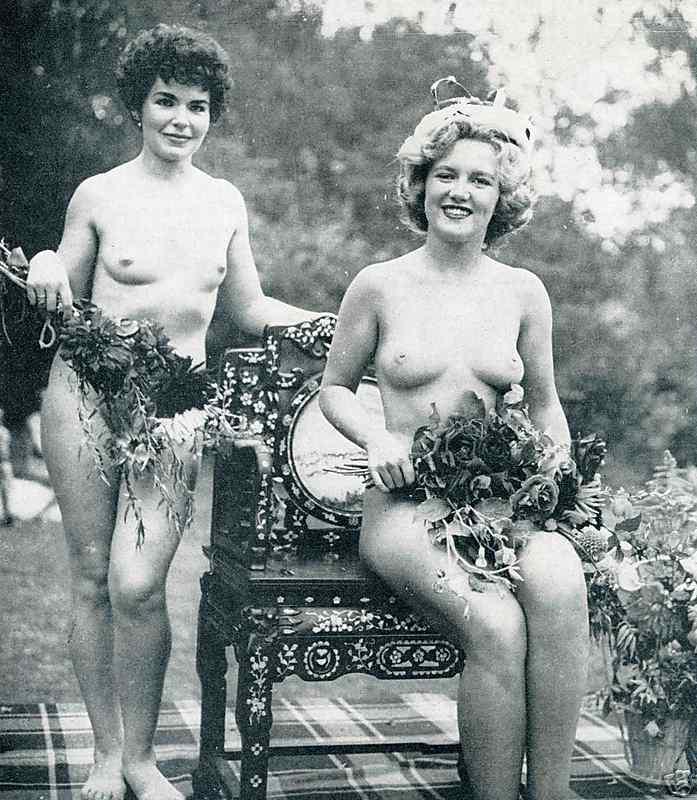 Vintage nudist  Retro delightful nude amateur's pussy, nipples,.. Image 8
