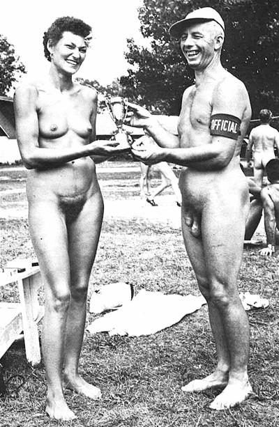 Vintage nudist  Retro vintage inviting nude ladies's nipples,.. Figure 7