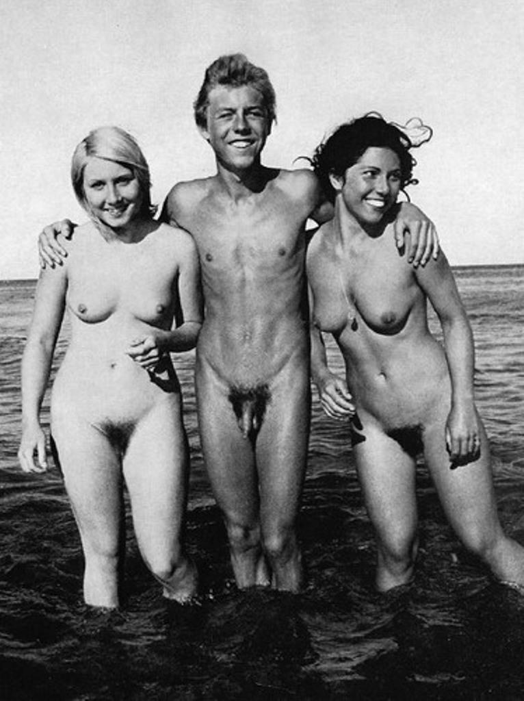 Vintage nudist  Vintage retro pretty stripped wives's booty,.. Figure 7
