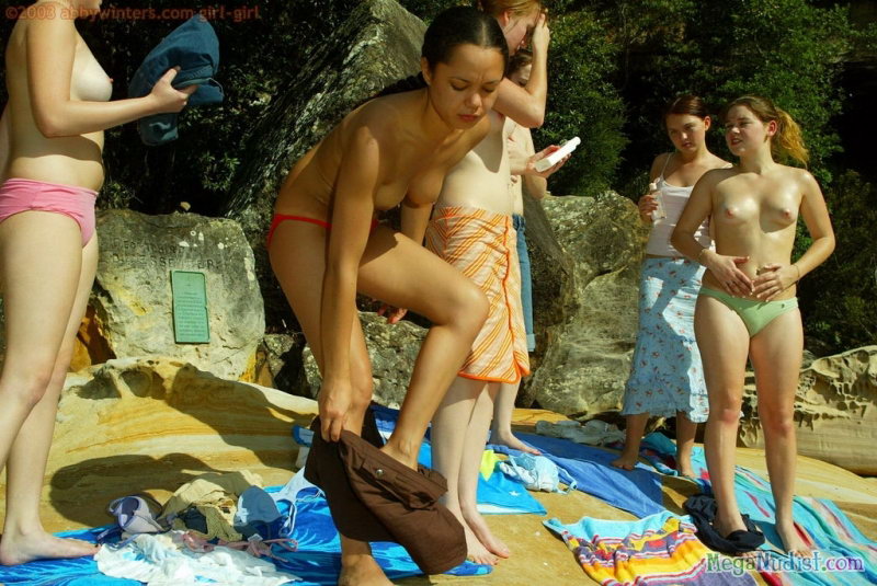 Amateurs Beach Bare  French nudists on the sea Scene 4