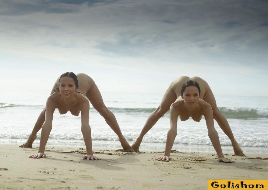 Nude Beaches Pics Naked gymnastics on the beach Image 3