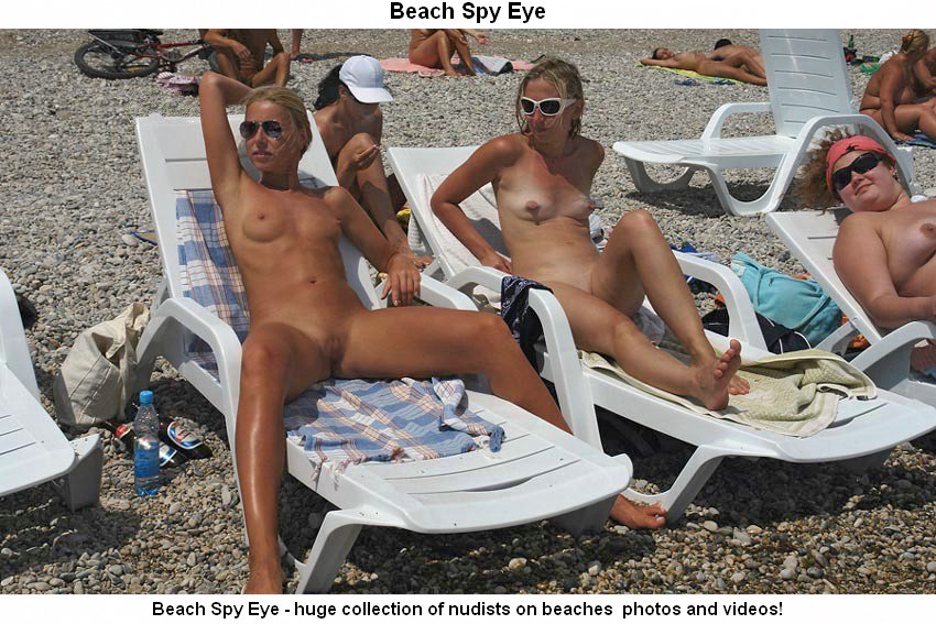 Nude Beaches Pics Nudist beach photos - relaxed blonds and brunet.. photography 5